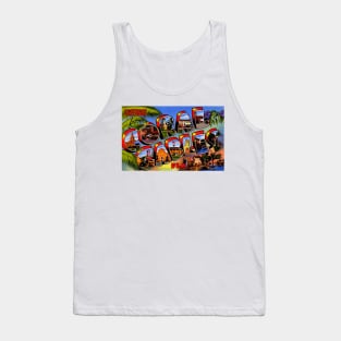 Greetings from Coral Gables, Florida - Vintage Large Letter Postcard Tank Top